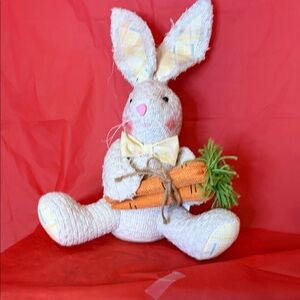 Adorable Bunny Plush with Carrot